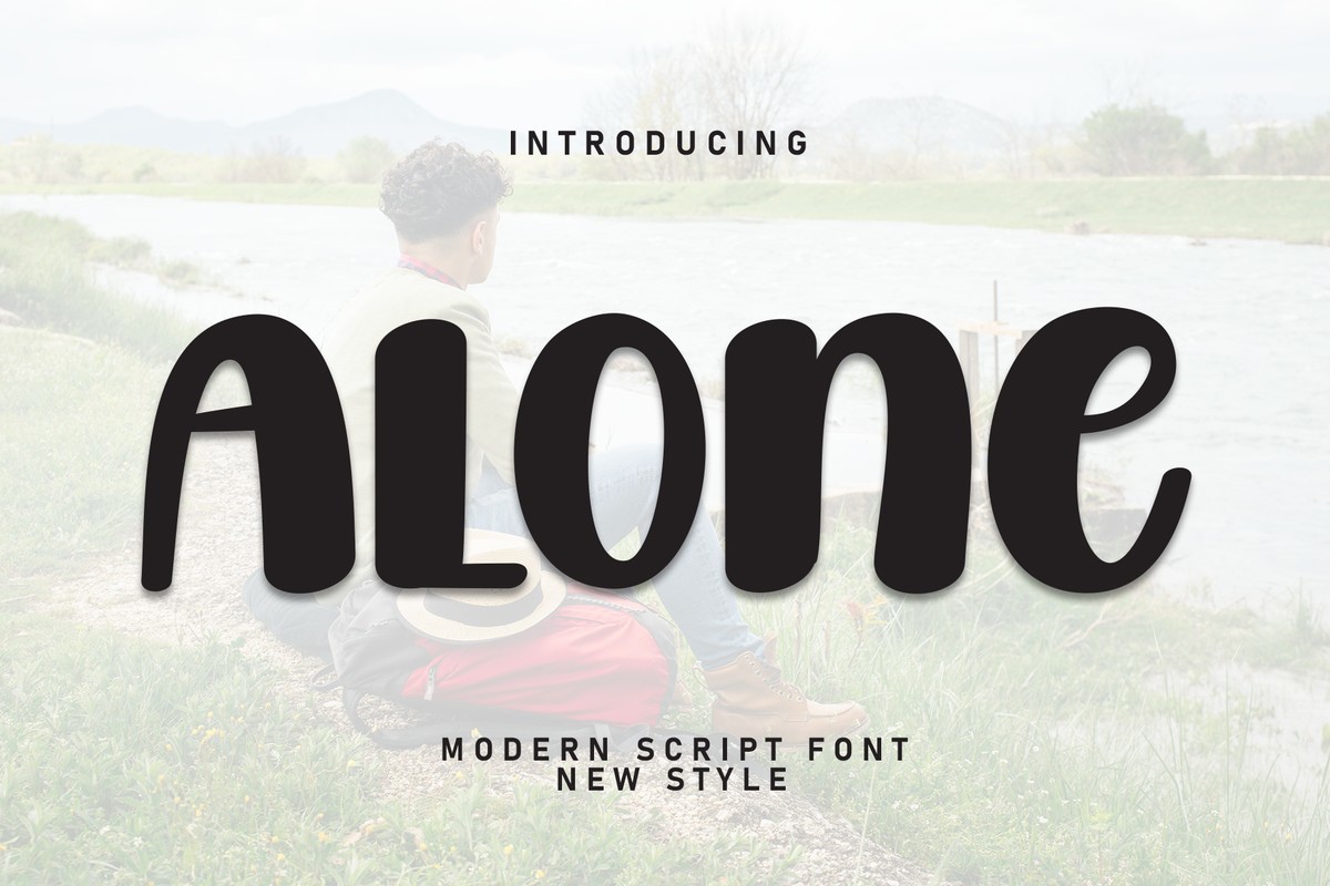 Alone Regular Font preview