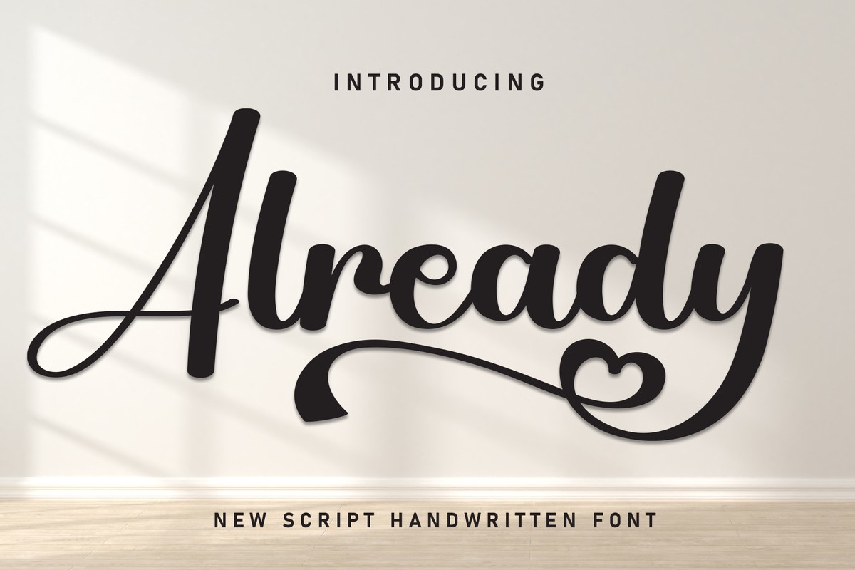 Already Font preview