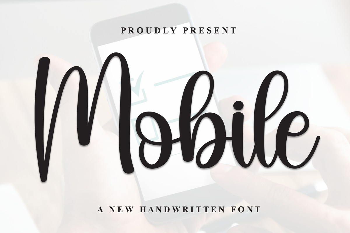 Mobile Regular Font preview