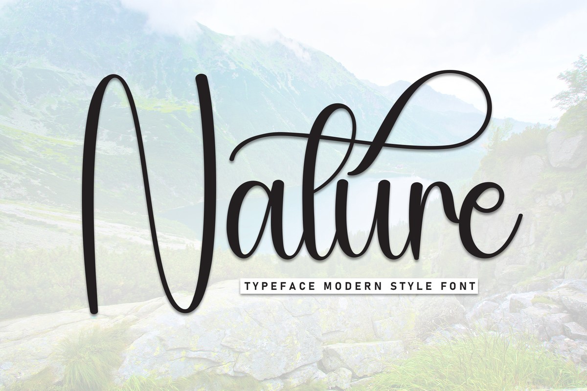 Nature Font preview