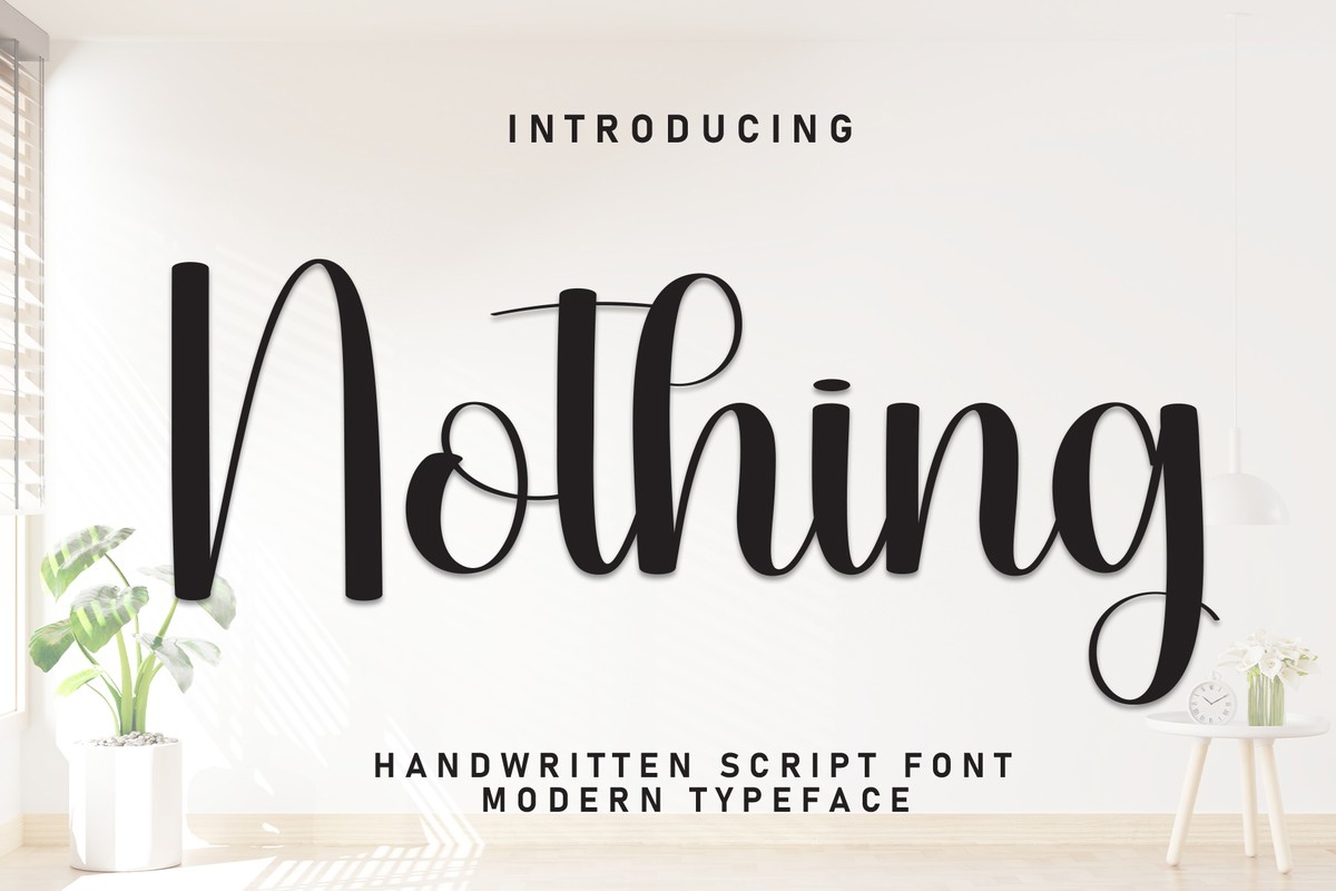 Nothing Regular Font preview