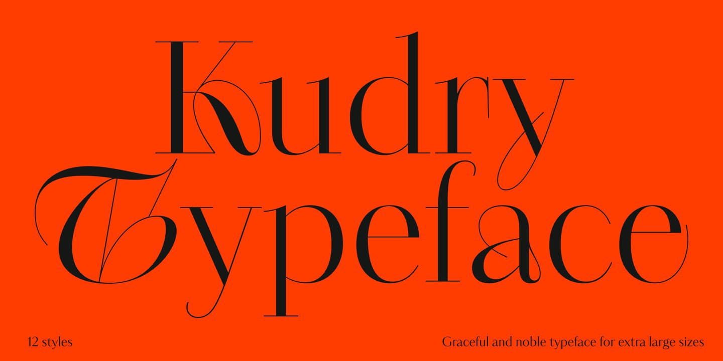 Kudry Stencil Text Font preview