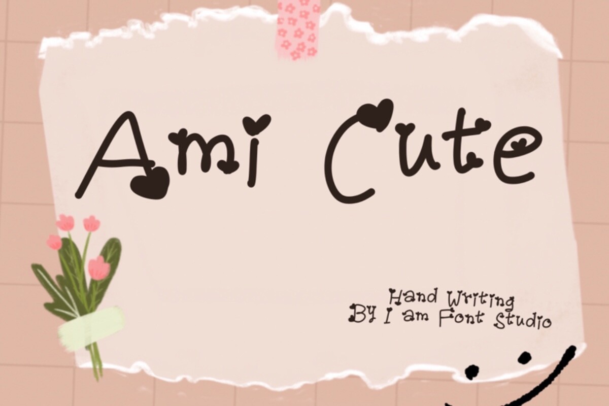 Ami Cute Regular Font preview