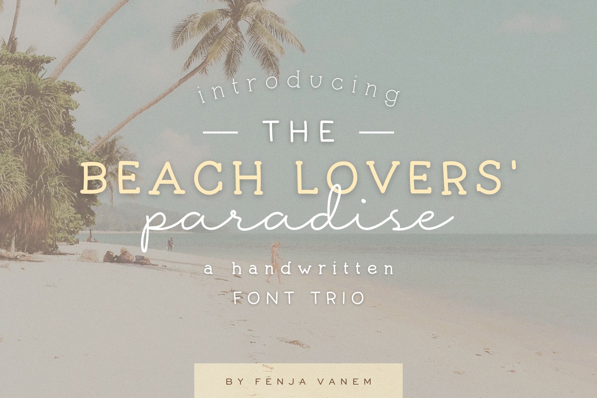 Beach Lovers Paradise Bold Regular Font preview