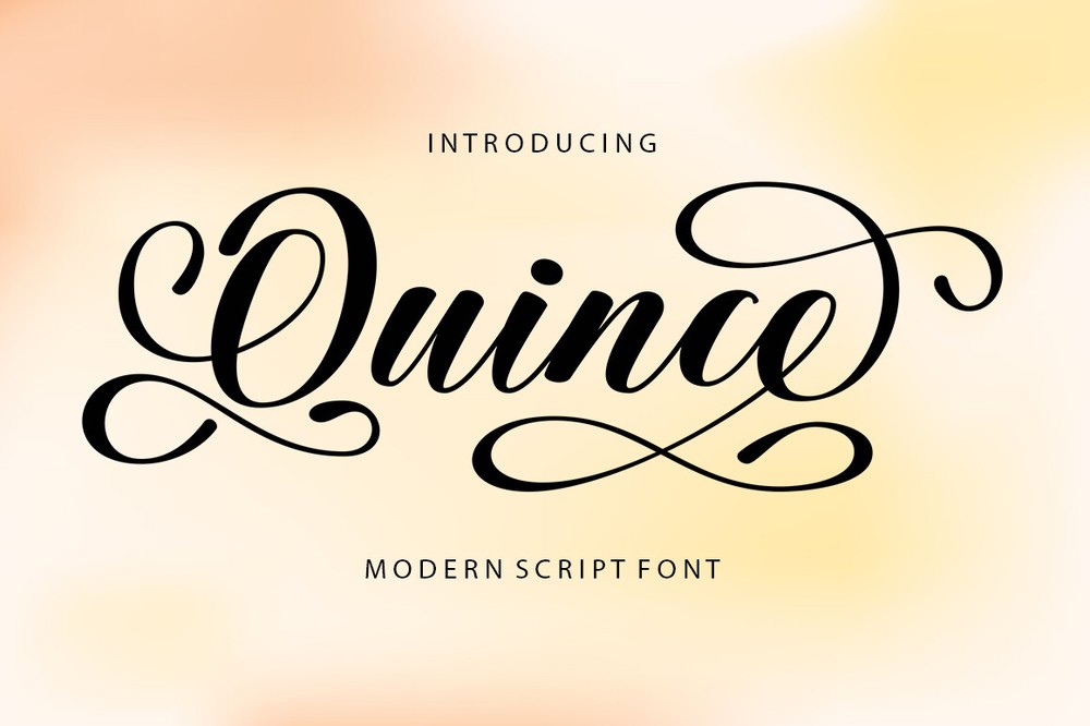 Quince Regular Font preview