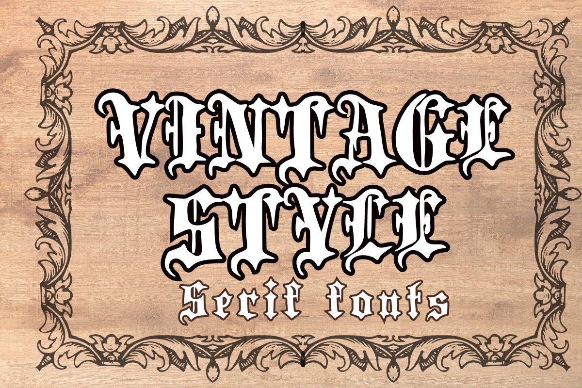 Vintage Style Regular Font preview