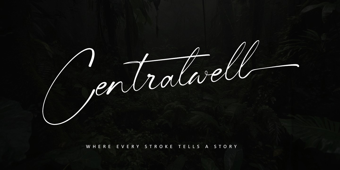 Centralwell Regular Font preview