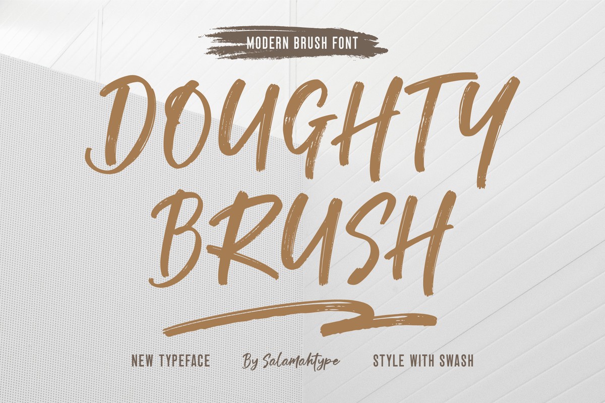 Doughty Brush Font preview