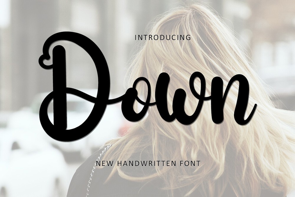 Down Regular Font | xFonts.pro