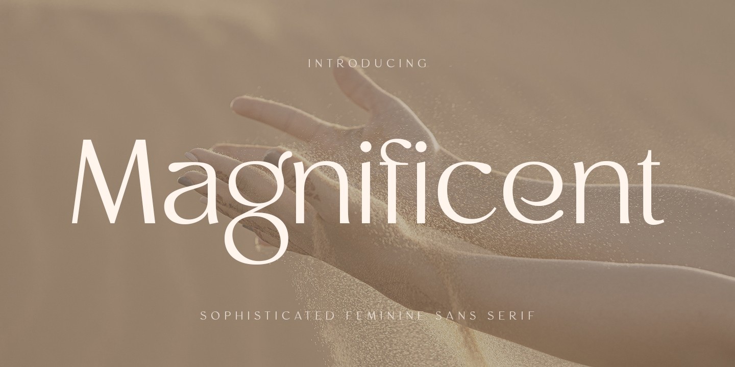 Magnificent Font preview