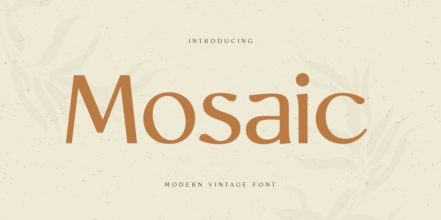 Mosaic Font preview