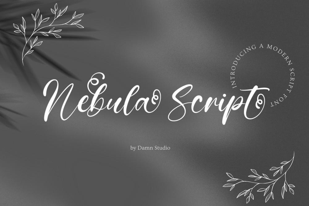 Nebula Script Regular Font preview