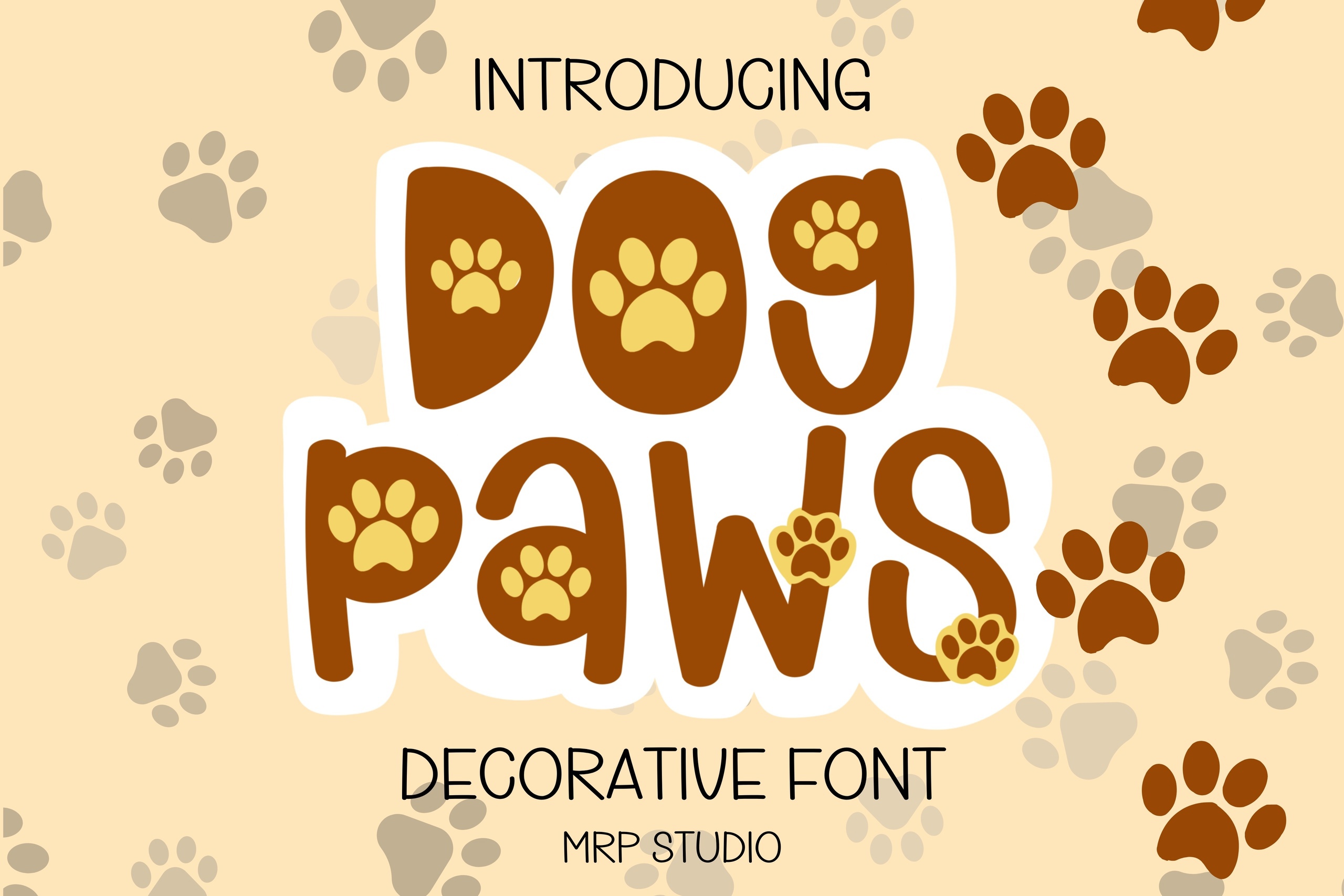 Dog Paws Regular Font preview