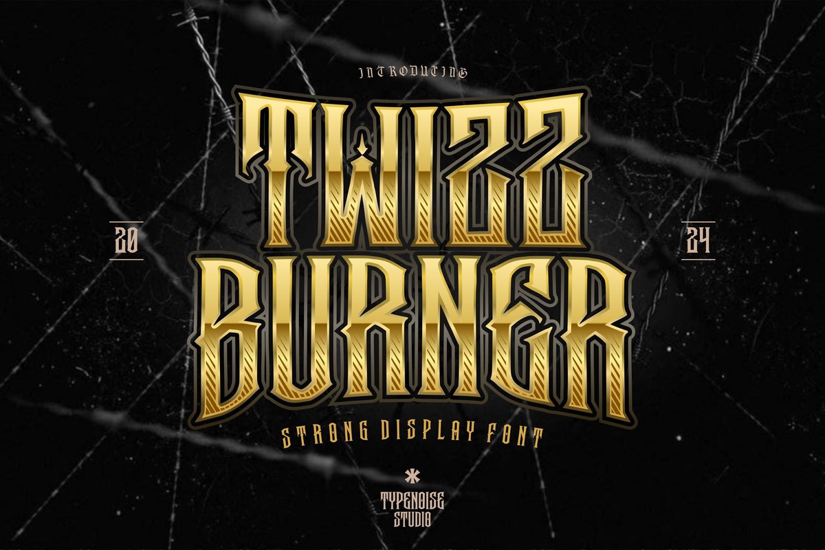 Twizz Burner Regular Font preview