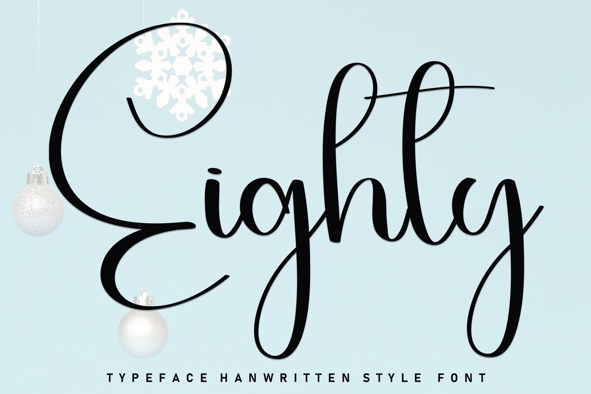 Eighty Regular Font | xFonts.pro