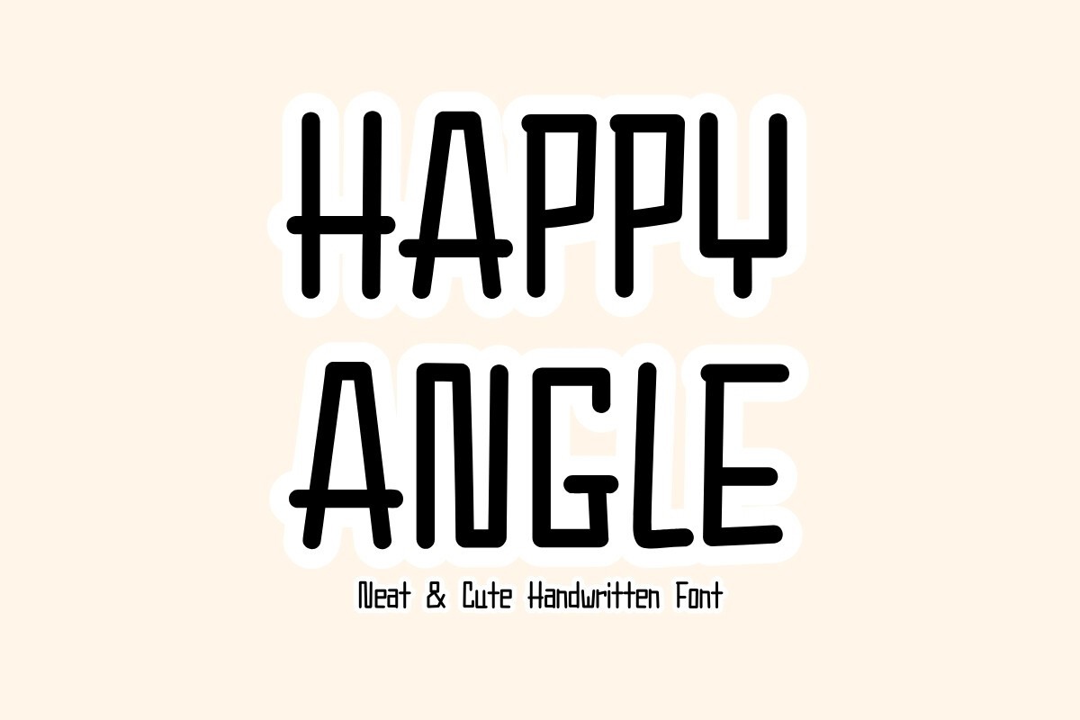 Happy Angle Font preview