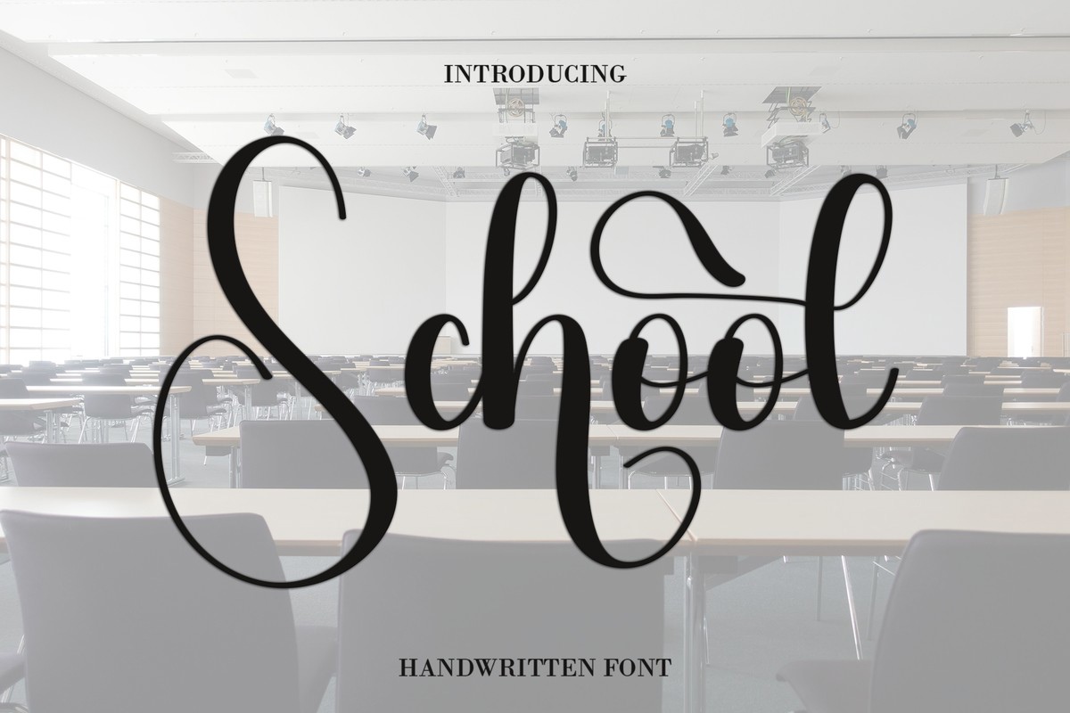 Schоol Font preview