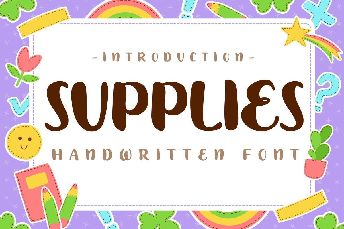 Supplies Regular Font preview