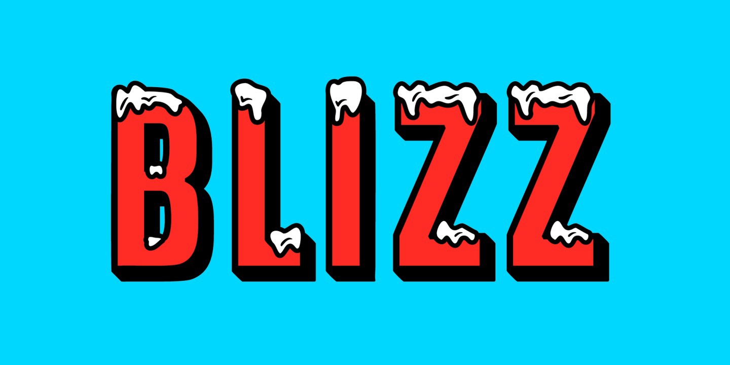 Blizz Regular Font preview