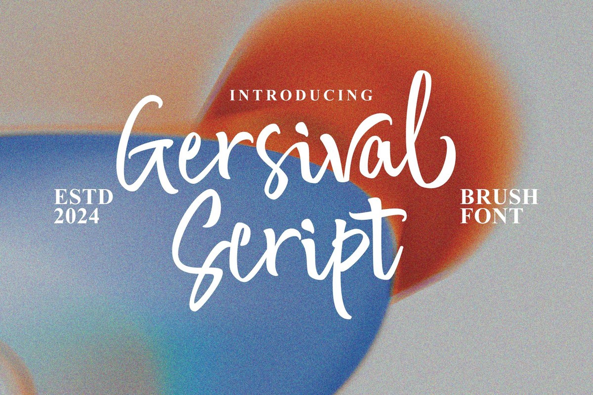 Gersival Script Regular Font preview