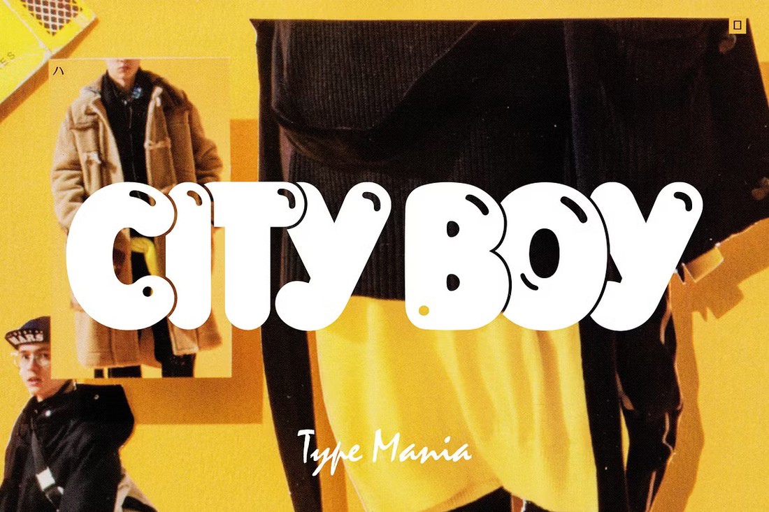 City Boy TM Font preview