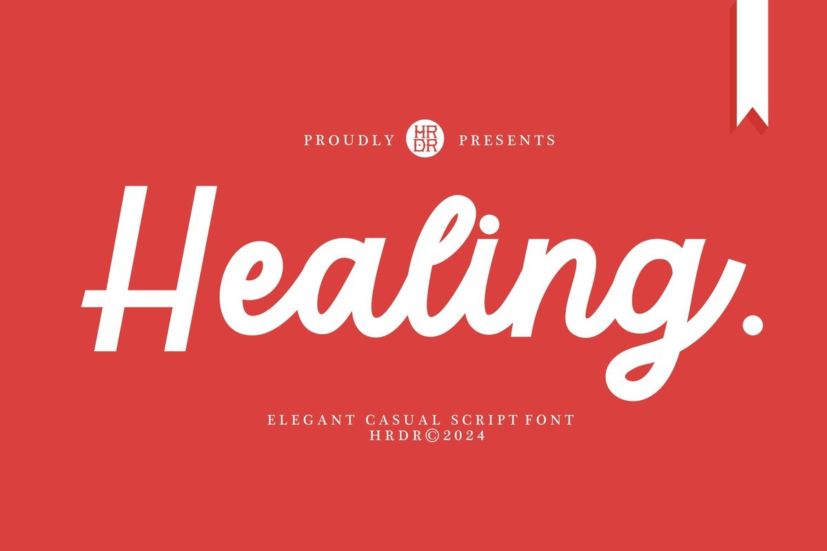 Hеаling Regular Font preview