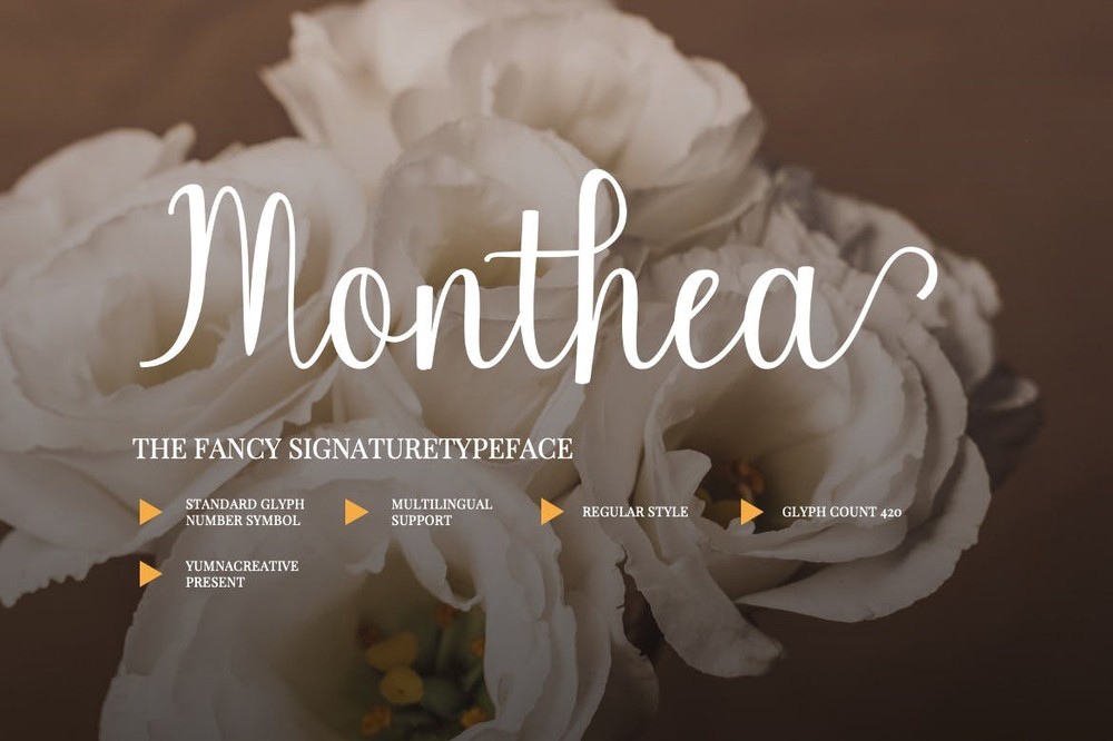 Monthea Regular Font preview