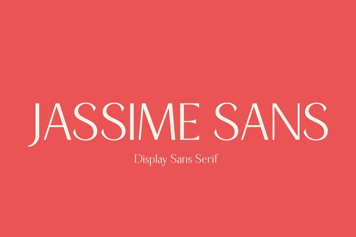 Jassime Sans Regular Font preview