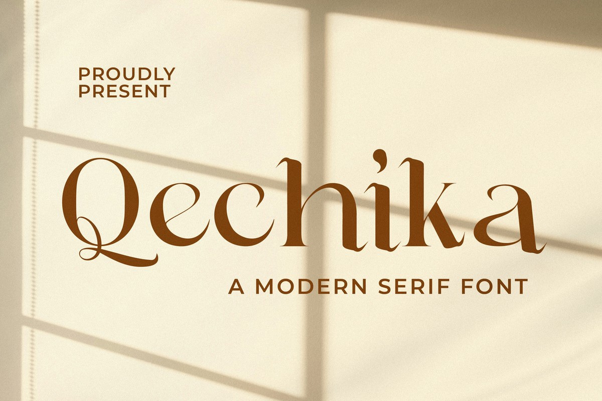 Qechika Regular Font preview