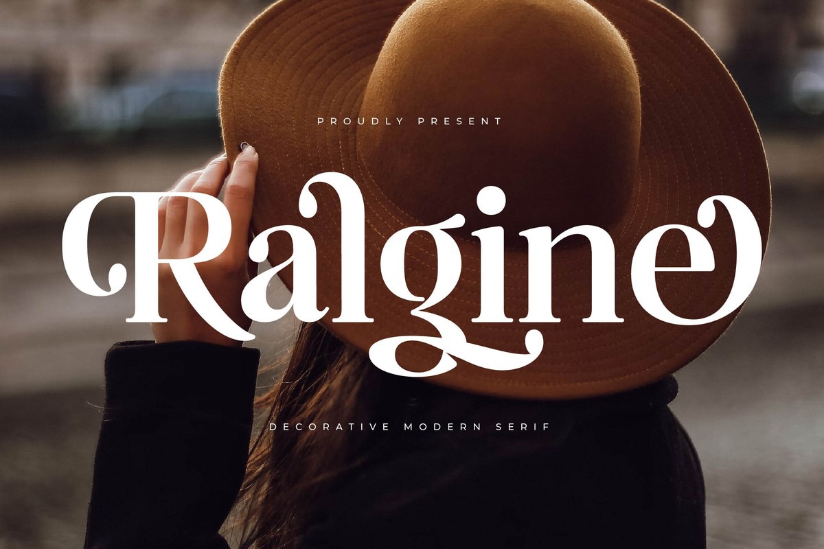 Ralgine Regular Font preview