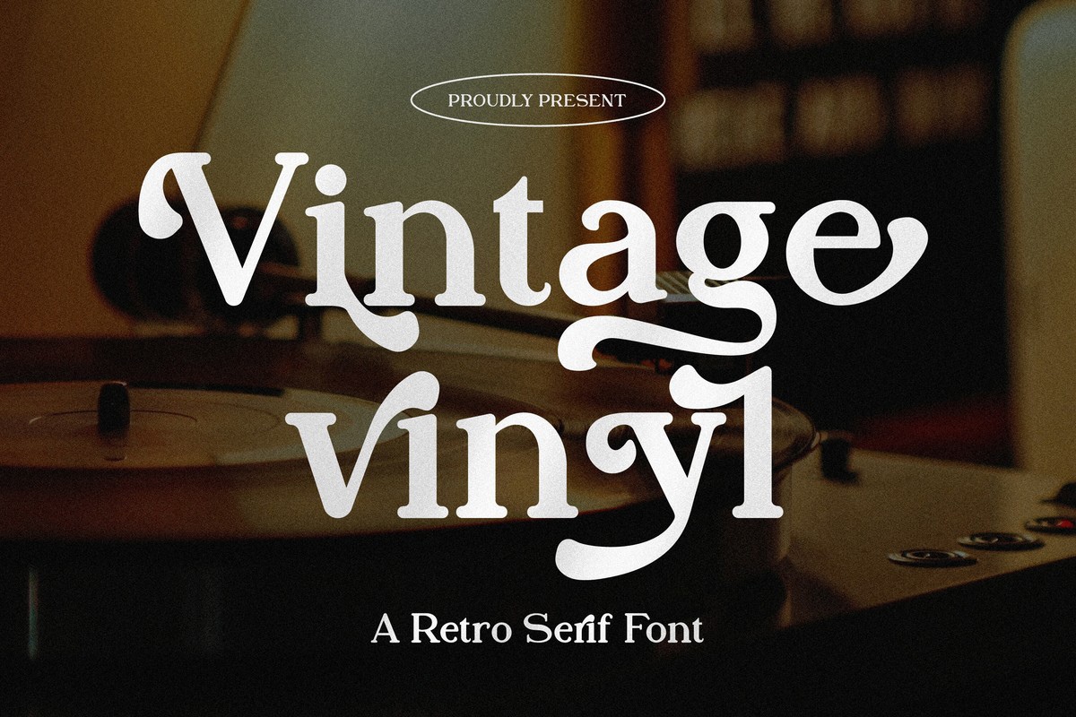 Vintage Vinyl Regular Font preview