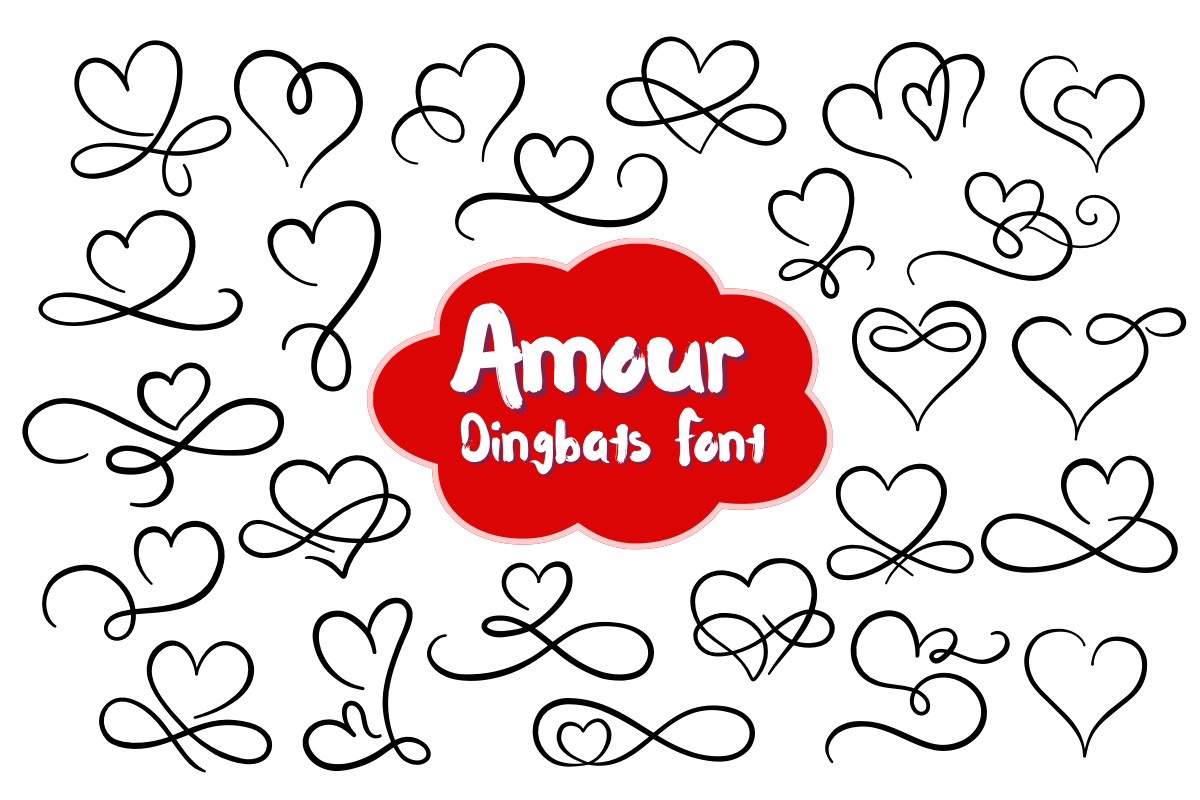 Amour Font preview