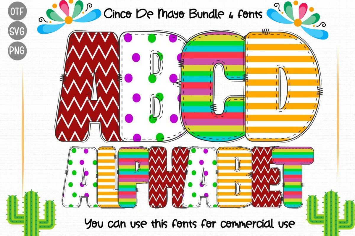 Cinco De Mayo Set 1 Font preview