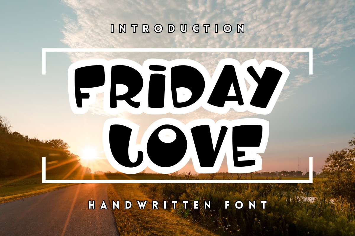 Friday Love Regular Font preview