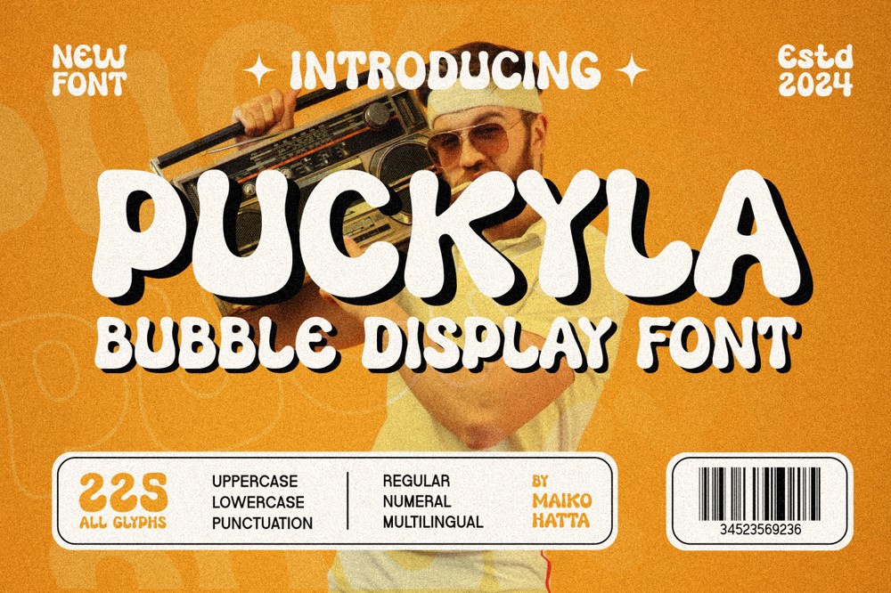 Puckyla Regular Font preview