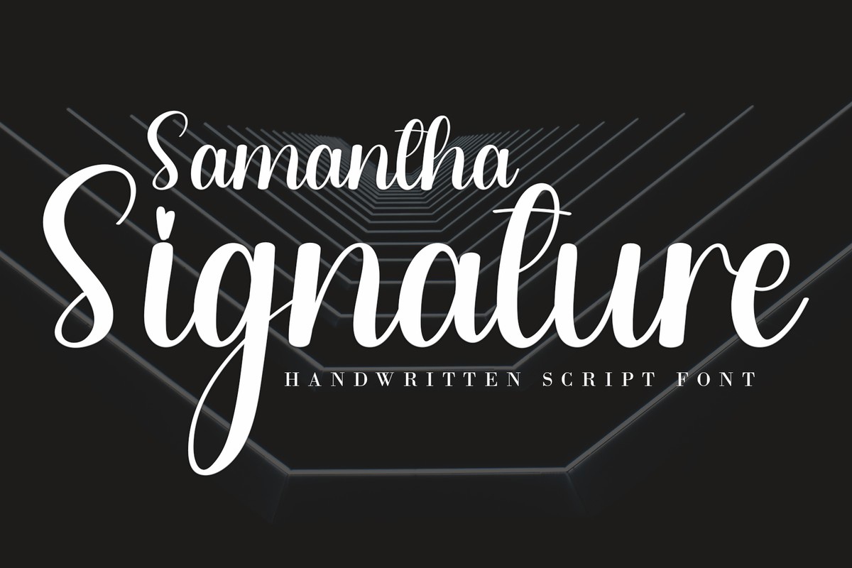 Samantha Signature Font preview