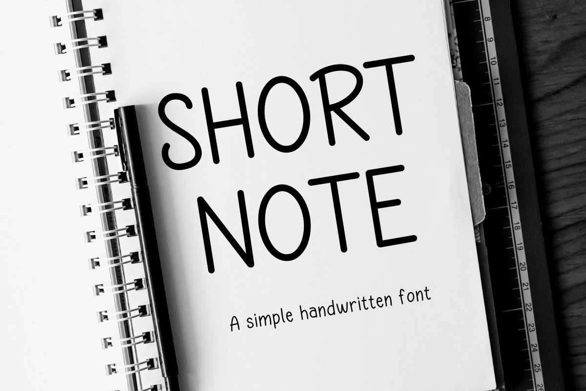 Short Note Regular Font preview