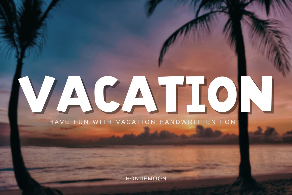 Vаcation Font preview