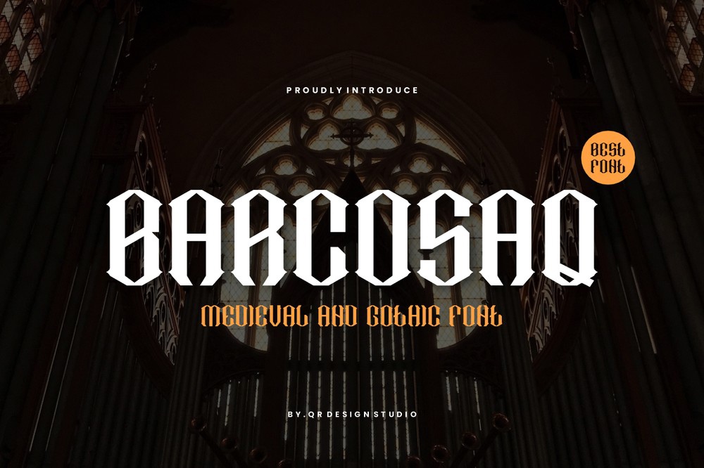 Barcosaq Regular Font preview