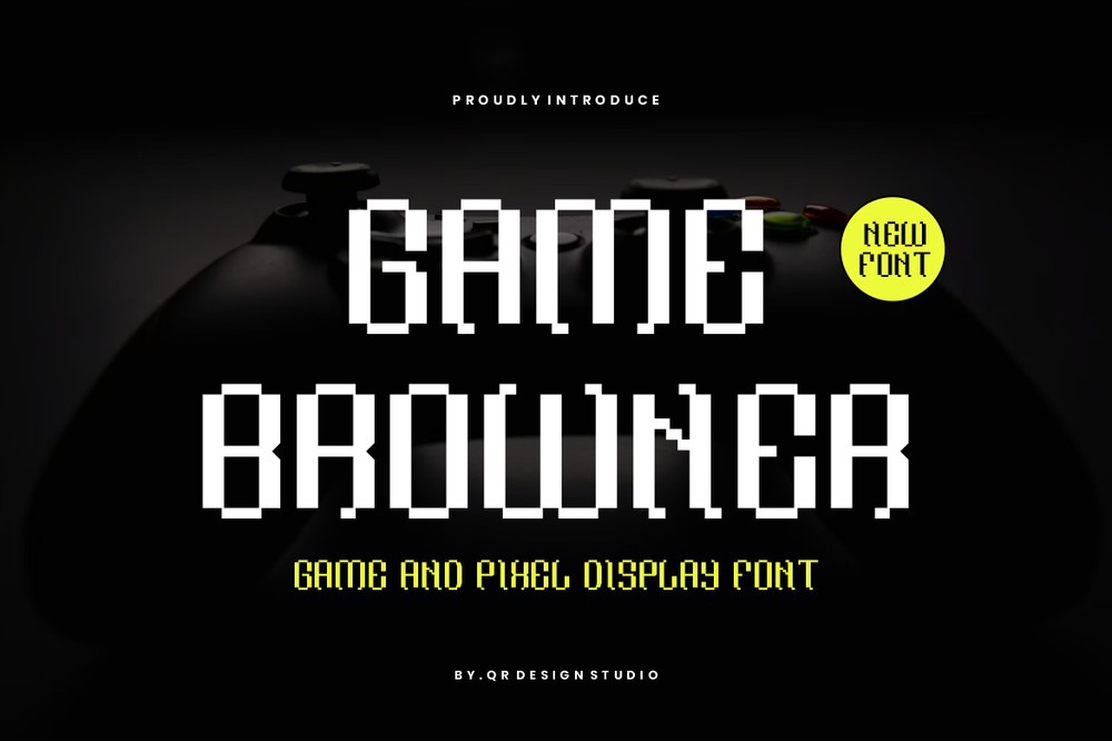 Game Browner Regular Font preview