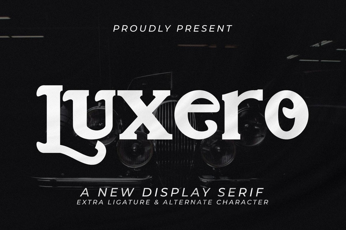 Luxero Font preview