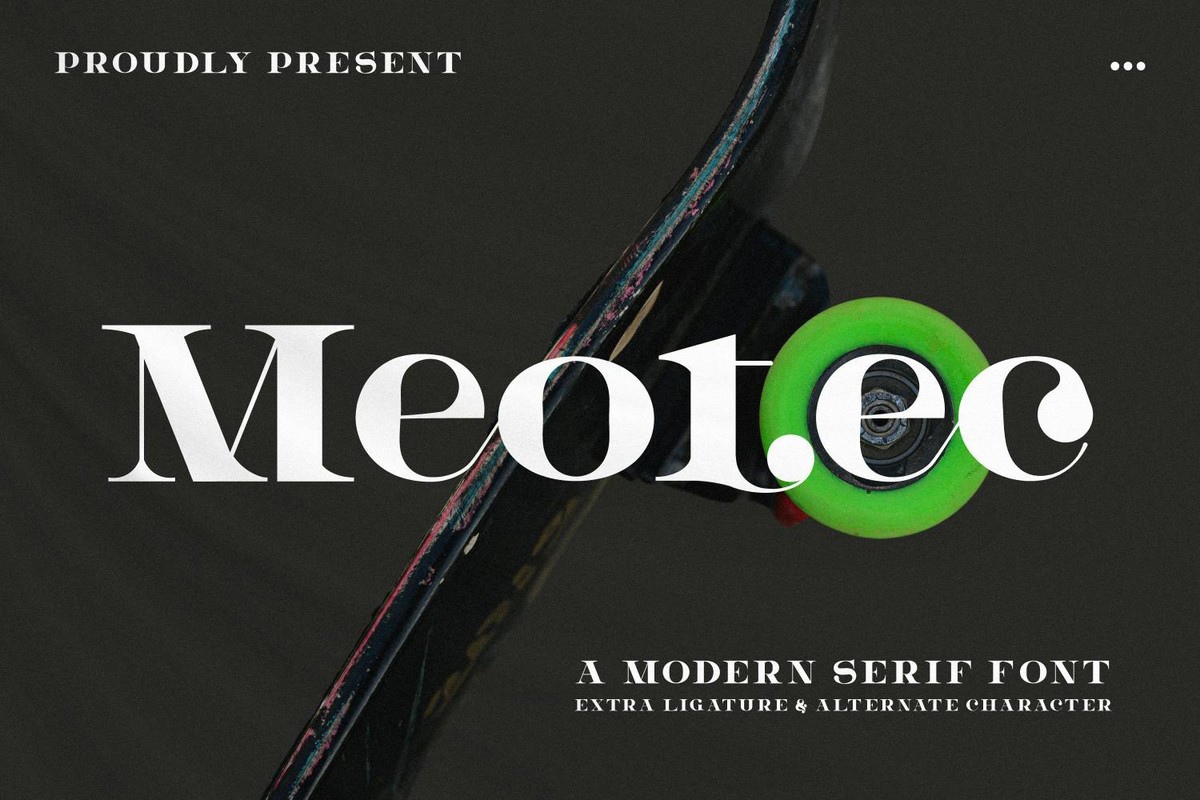 Meotec Font preview