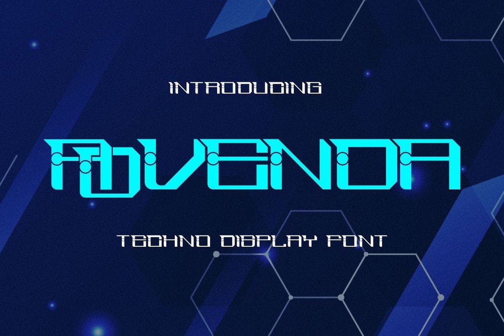 Advenda Regular Font preview