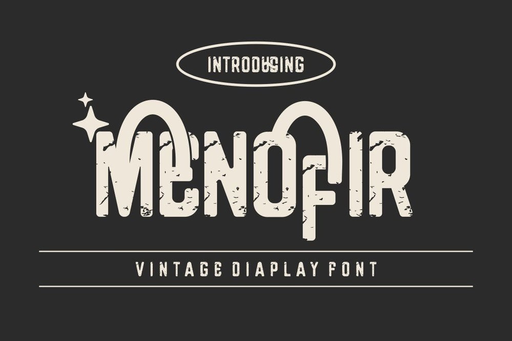 Menofir Font preview