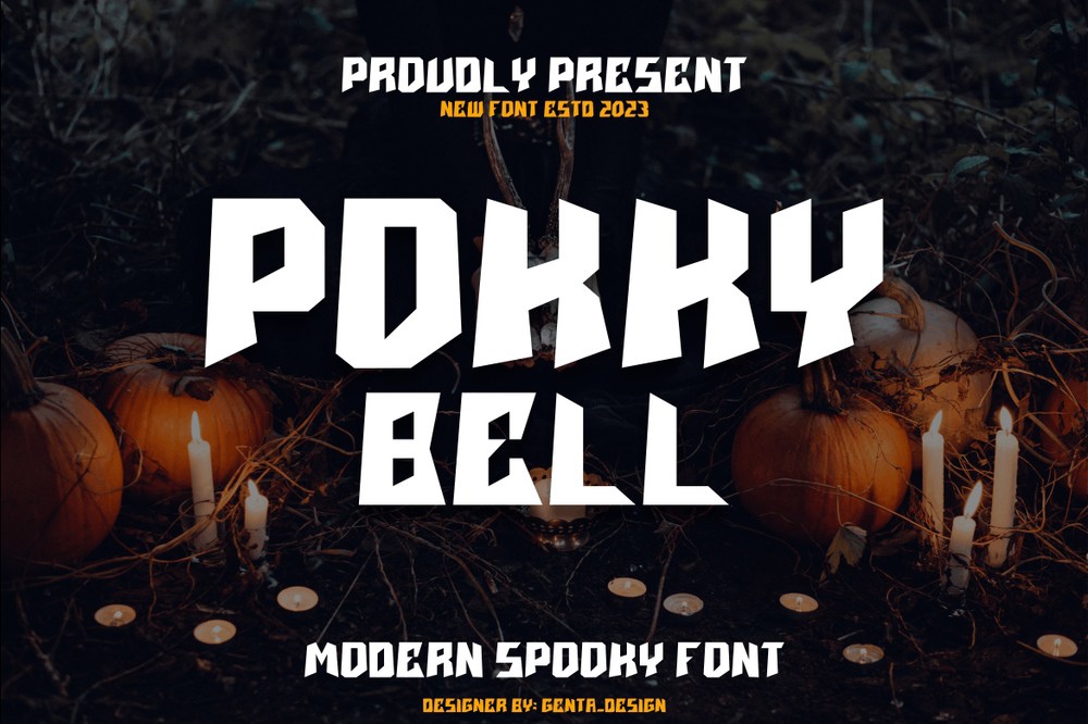 Pokky Bell Regular Font preview