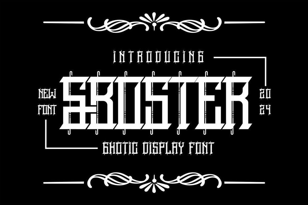 Sboster Font preview