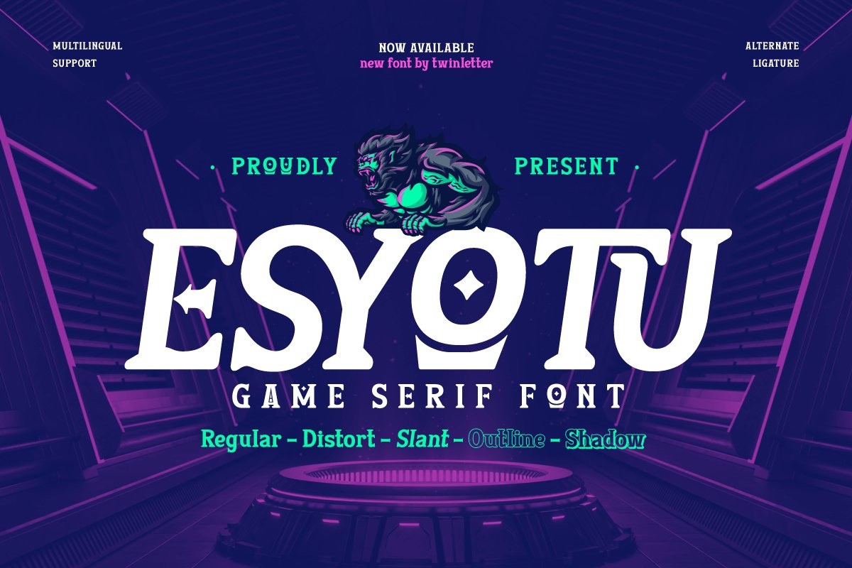 Esyotu Regular Font preview