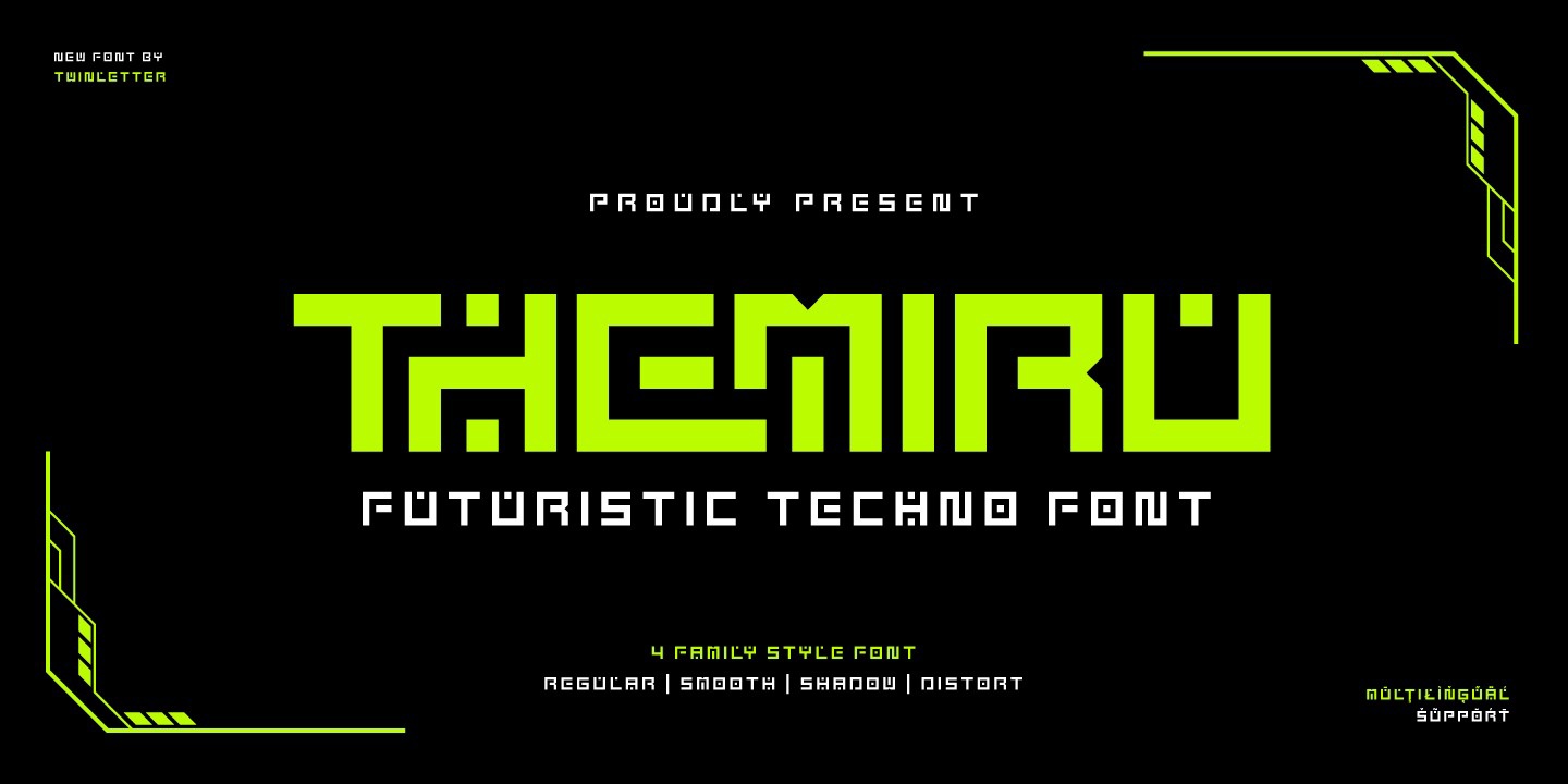 Themiru Shadow Font preview