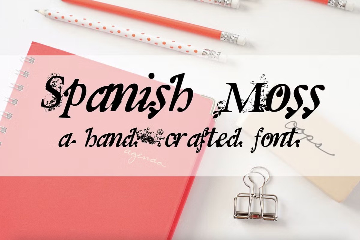 Spanish Moss Regular Font | xFonts.pro