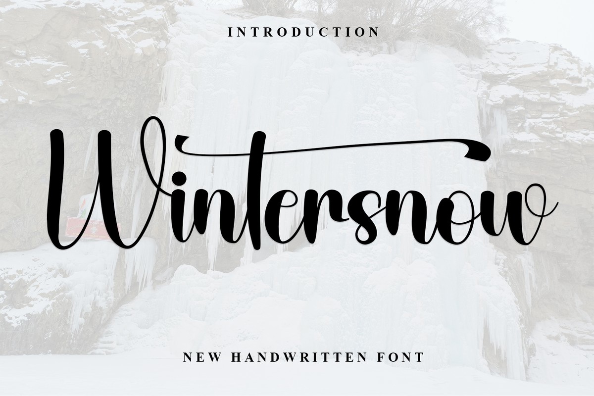 Wintersnow Regular Font preview